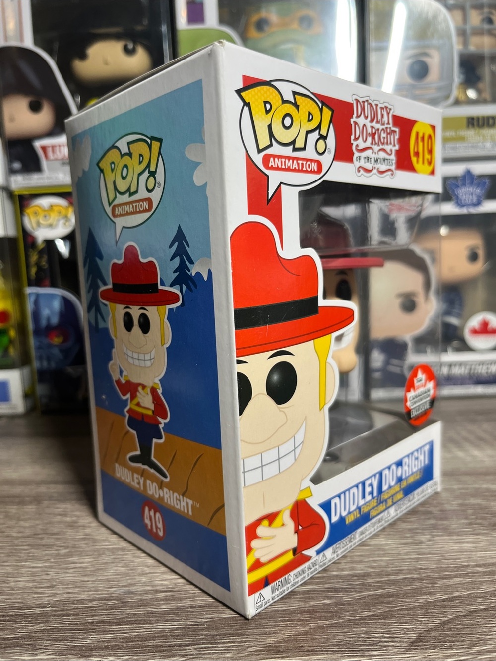 Funko Pop! Dudley Do-Right Red Black Blue Figure #419 - Picture 2 of 6